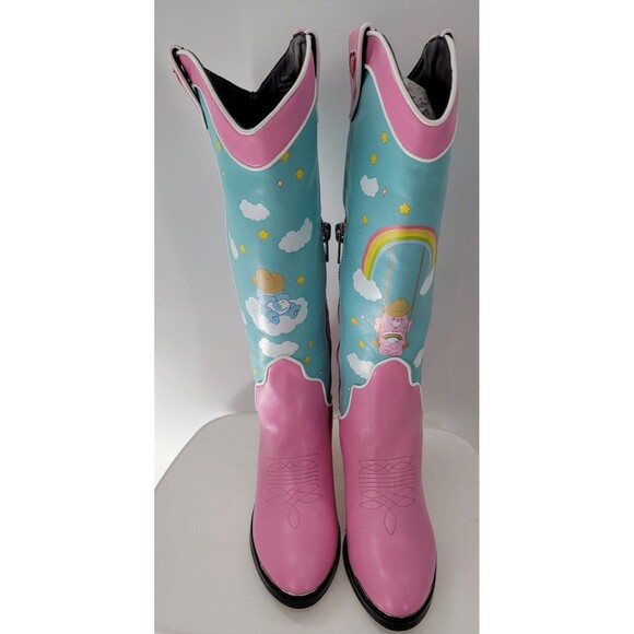Dolls Kill x Care Bears Rainbow Roundup Cowboy Boots - Picture 3 of 8